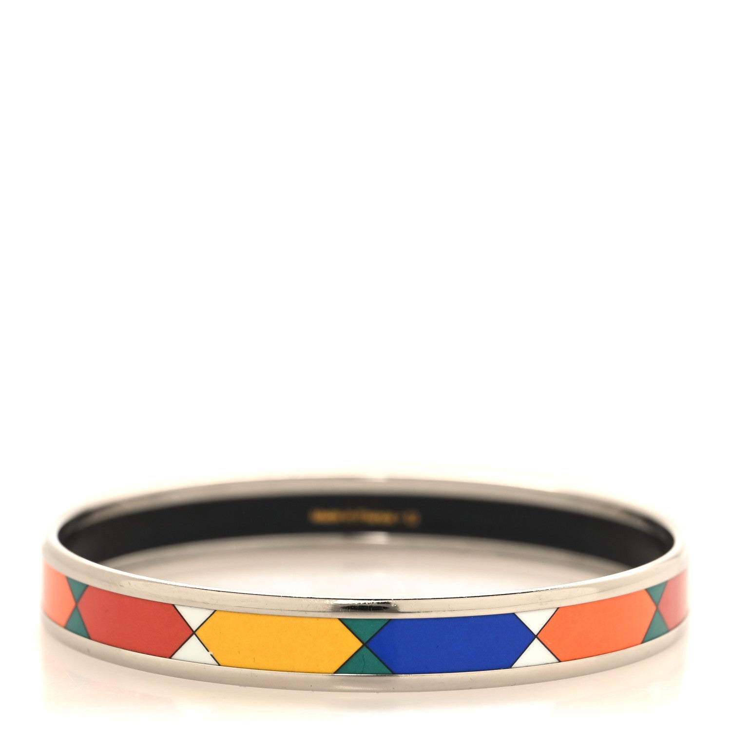 Hermes Enamel Printed Narrow Bracelet 70 3 of 5