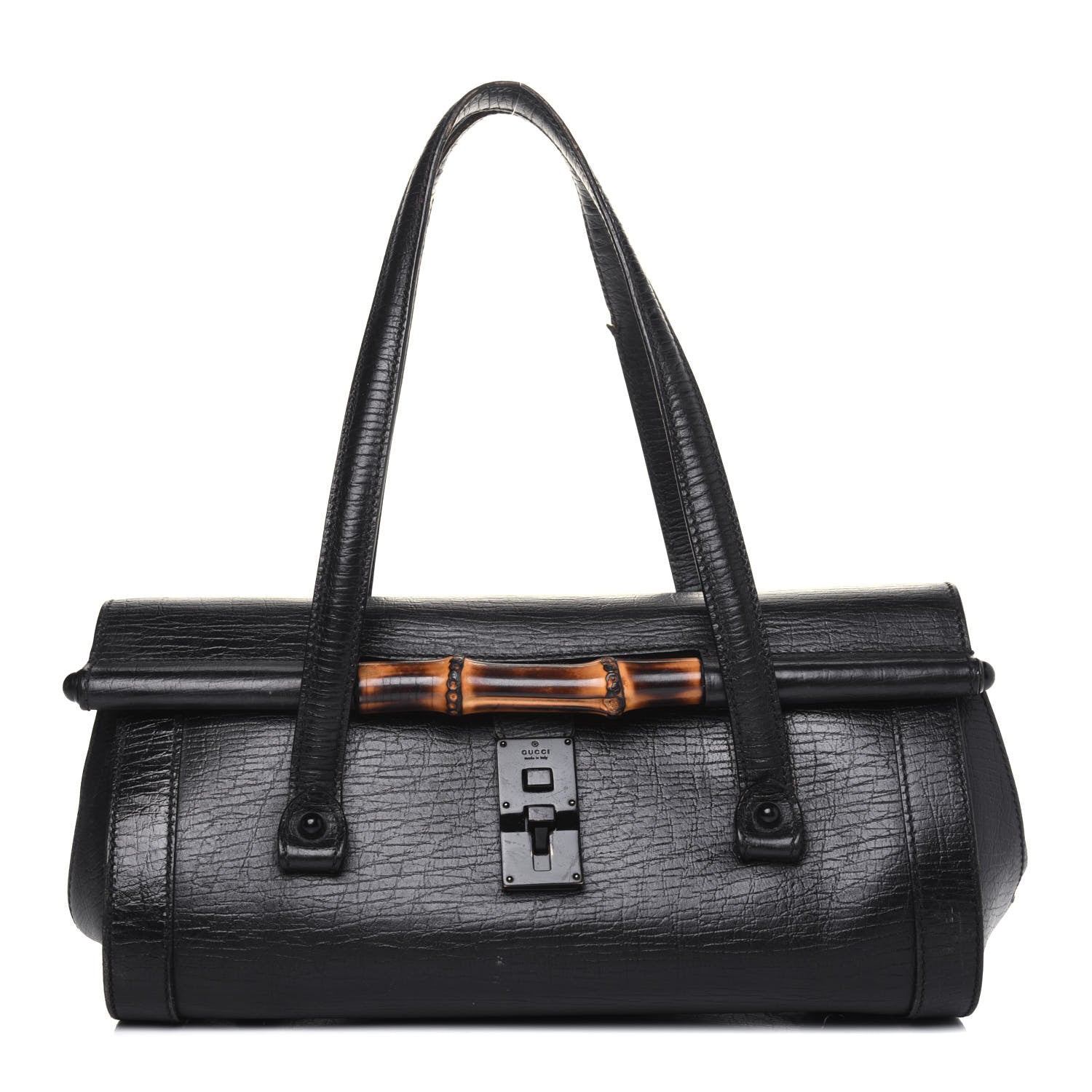 Gucci Calfskin Bamboo Bullet Black 1 of 35