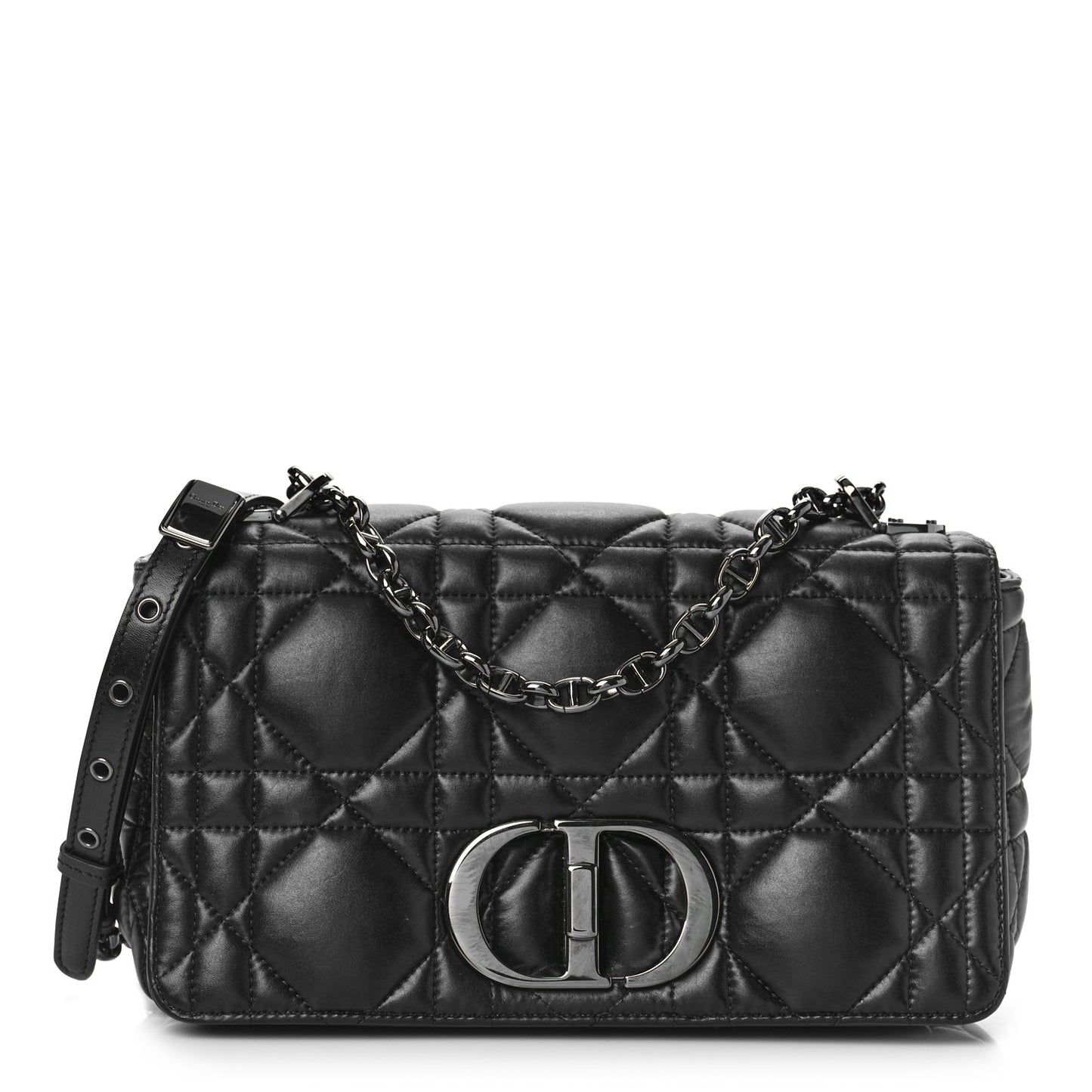 Calfskin Macrocannage Medium Caro Bag Black