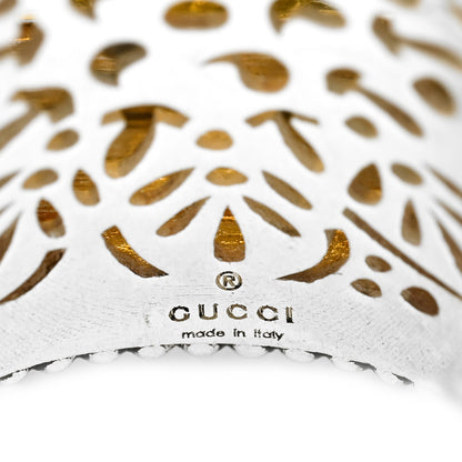 Gucci Sterling Silver Enamel Citrine Crystal Signet Ring 50 5.5 5 of 6