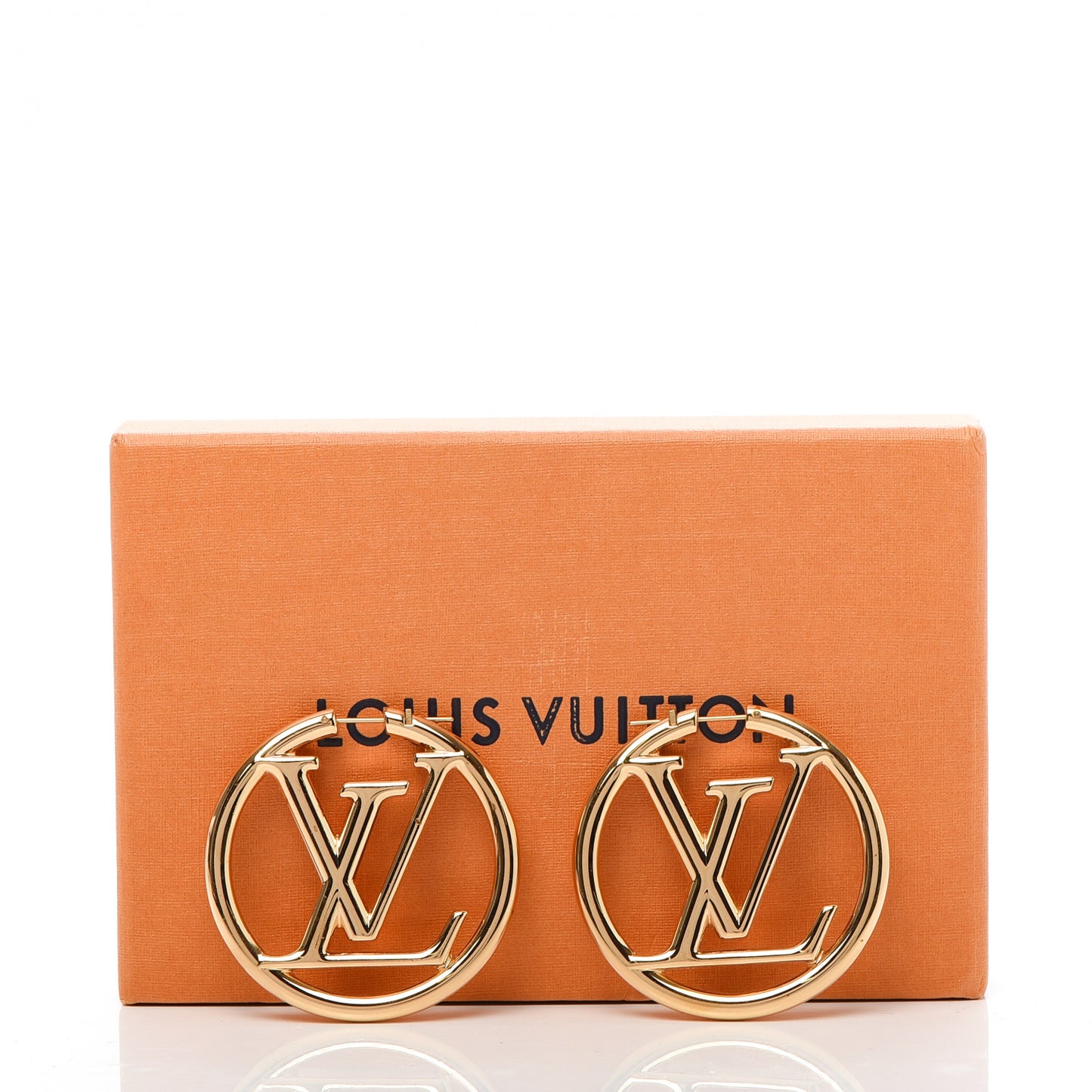 Metal Louise Hoop Earrings Gold