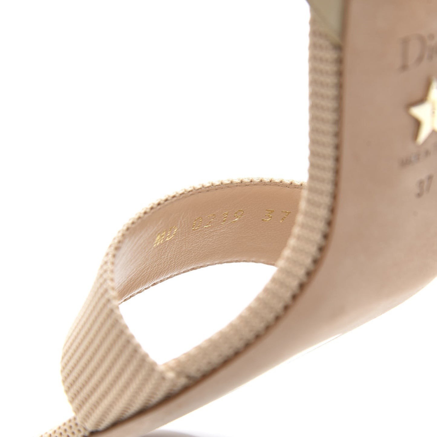 Technical Fabric D-Sculpture Sandals 37 Nude Powder
