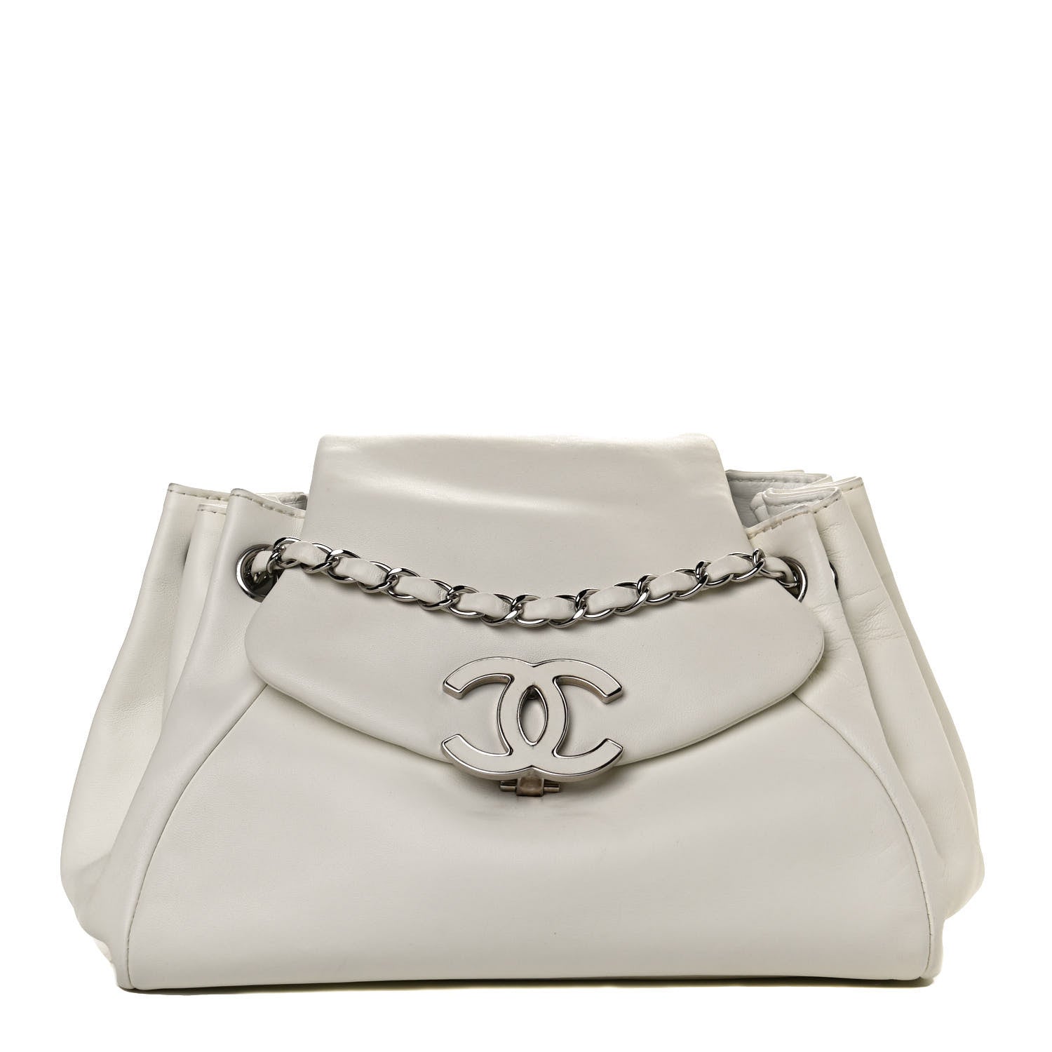 Chanel Lambskin Sensual Accordion Flap White 1 of 8