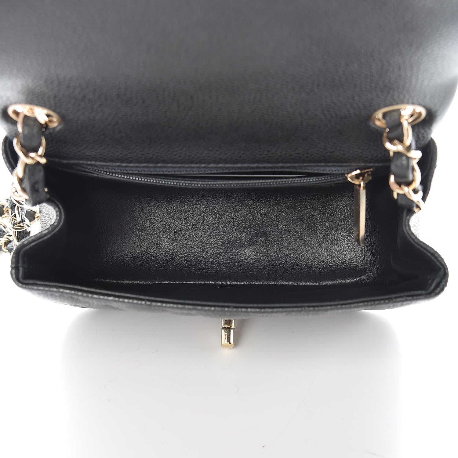 Chanel Caviar Quilted Mini Square Flap Dark Grey 5 of 9