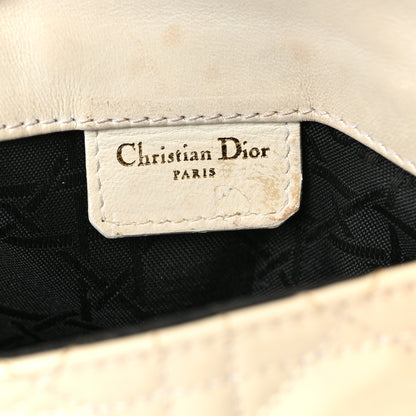 Christian Dior Patent Cannage Mini Crossbody Pouch White 6 of 9