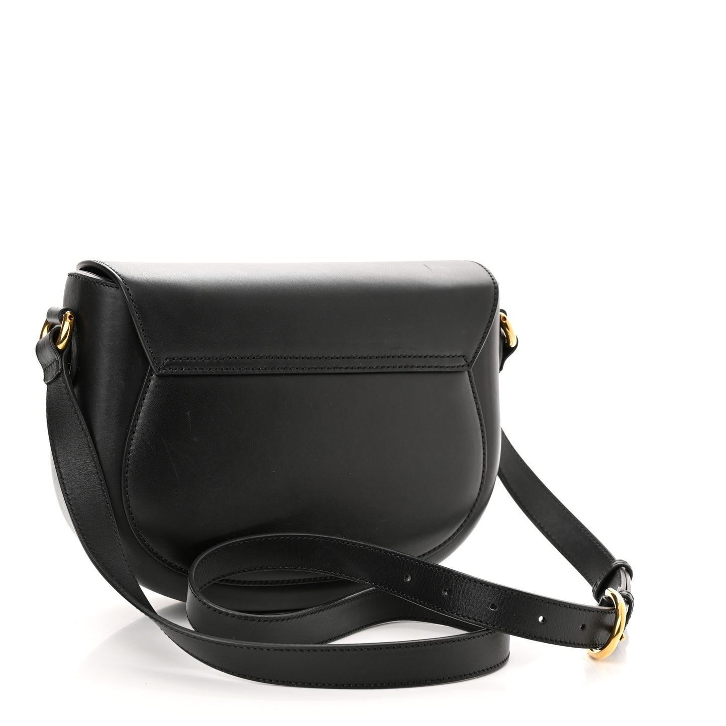 Charisma Calfskin Gucci Embossed Shoulder Flap Bag Black