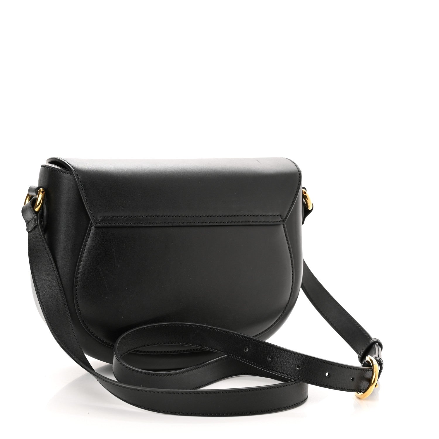 Gucci Charisma Calfskin Gucci Embossed Shoulder Flap Bag Black 3 of 13