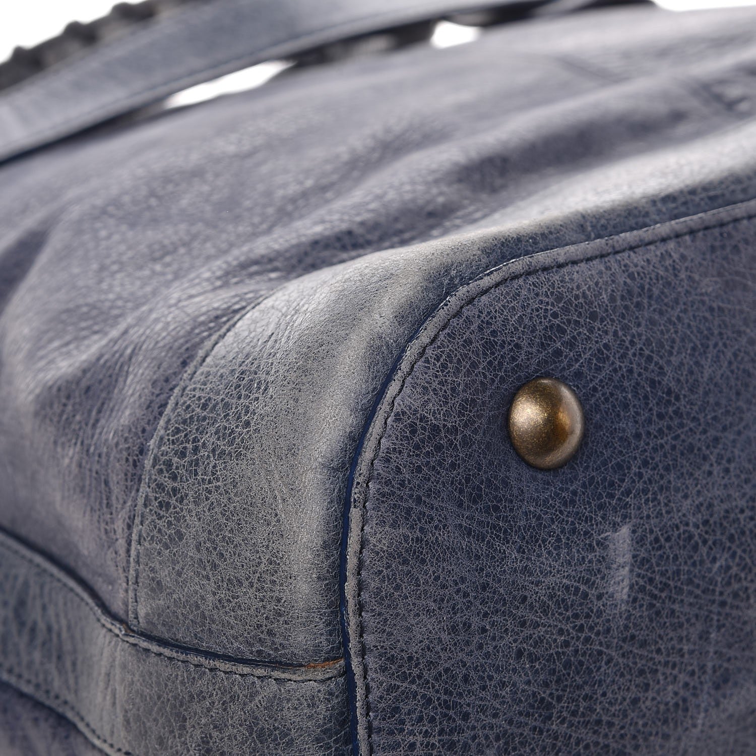 Balenciaga Agneau Classic Hardware Dome Bag Bleu Roi 10 of 11