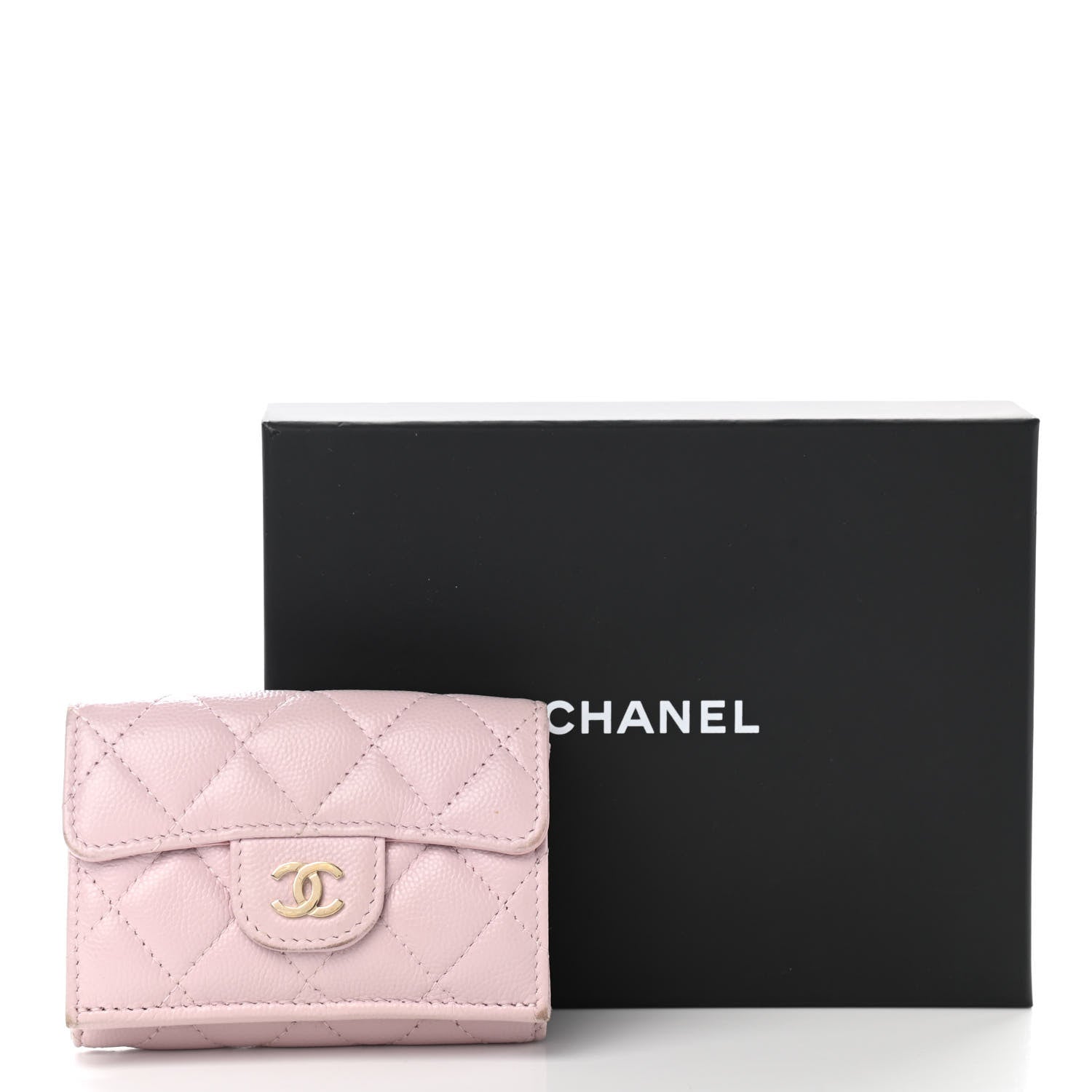Chanel Lambskin Quilted Double Flap Wallet Light Pink 7 of 9