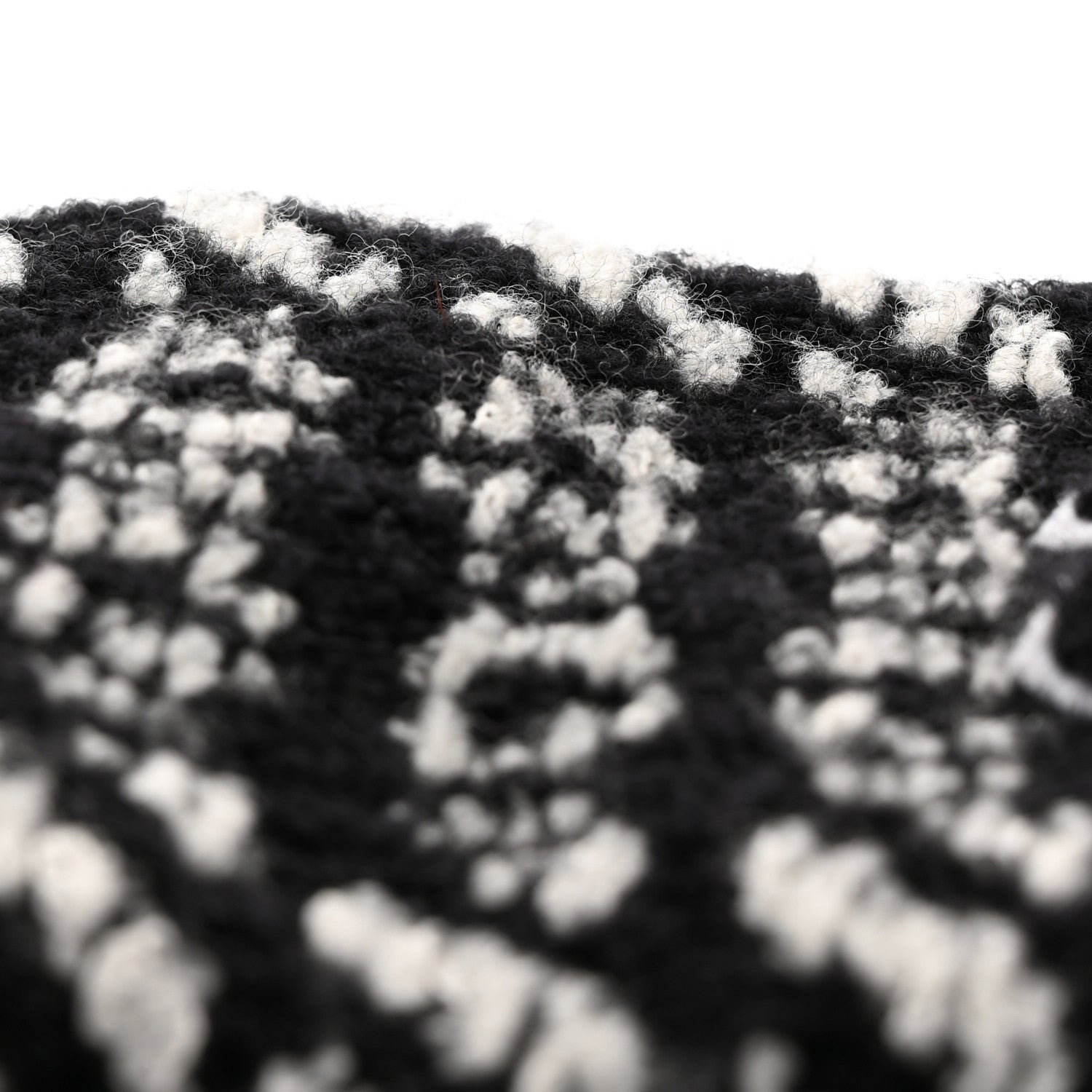 Chanel Wool CC Headband Black White 7 of 7