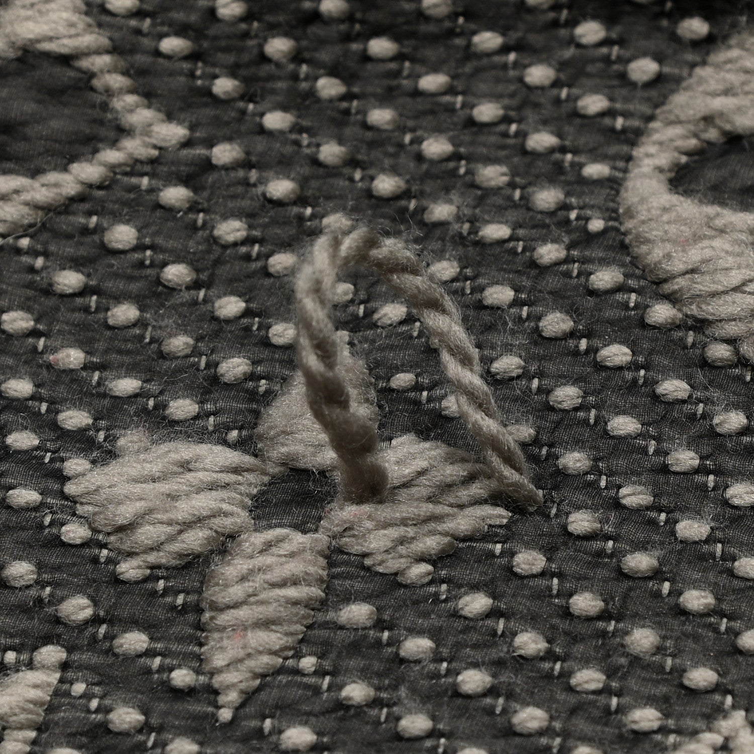 Louis Vuitton Wool Silk Logomania Scarf Pearl Grey 4 of 5