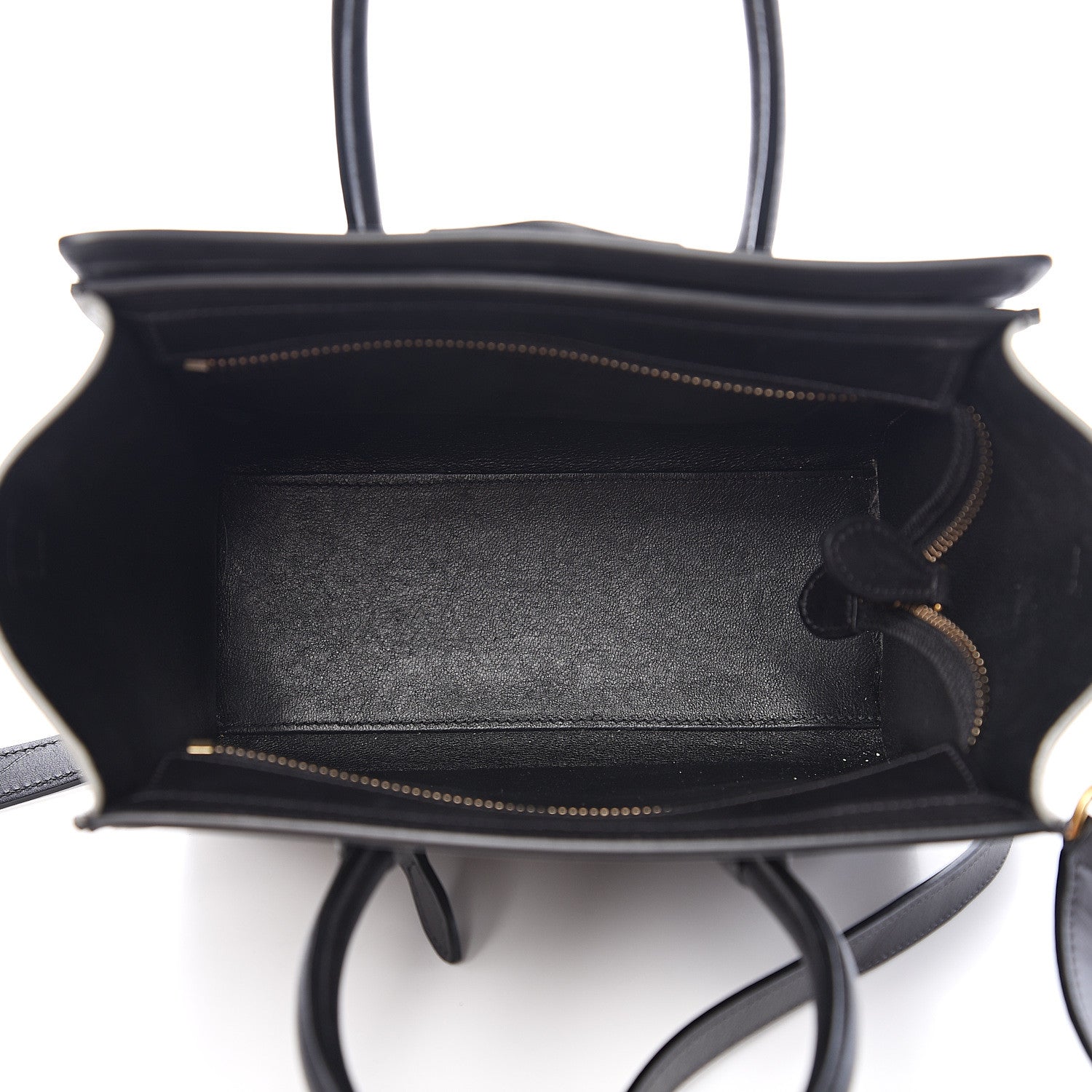 Celine Satin Calfskin Nano Tri-Color Luggage Dark Grey 4 of 10