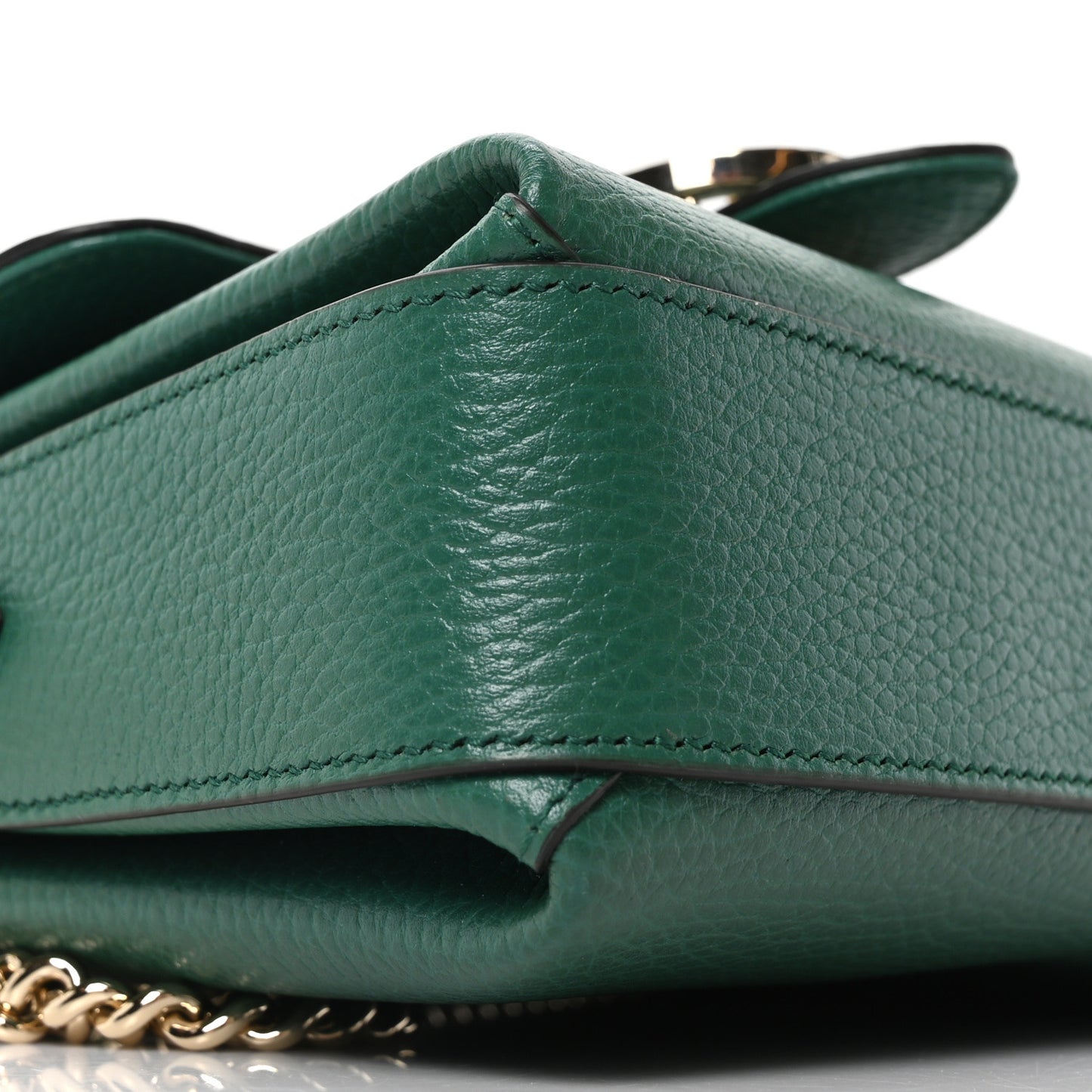 Dollar Calfskin Interlocking G Crossbody Bag Emerald