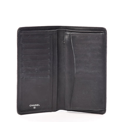Chanel Lambskin Quilted Yen Wallet Black 5 of 17