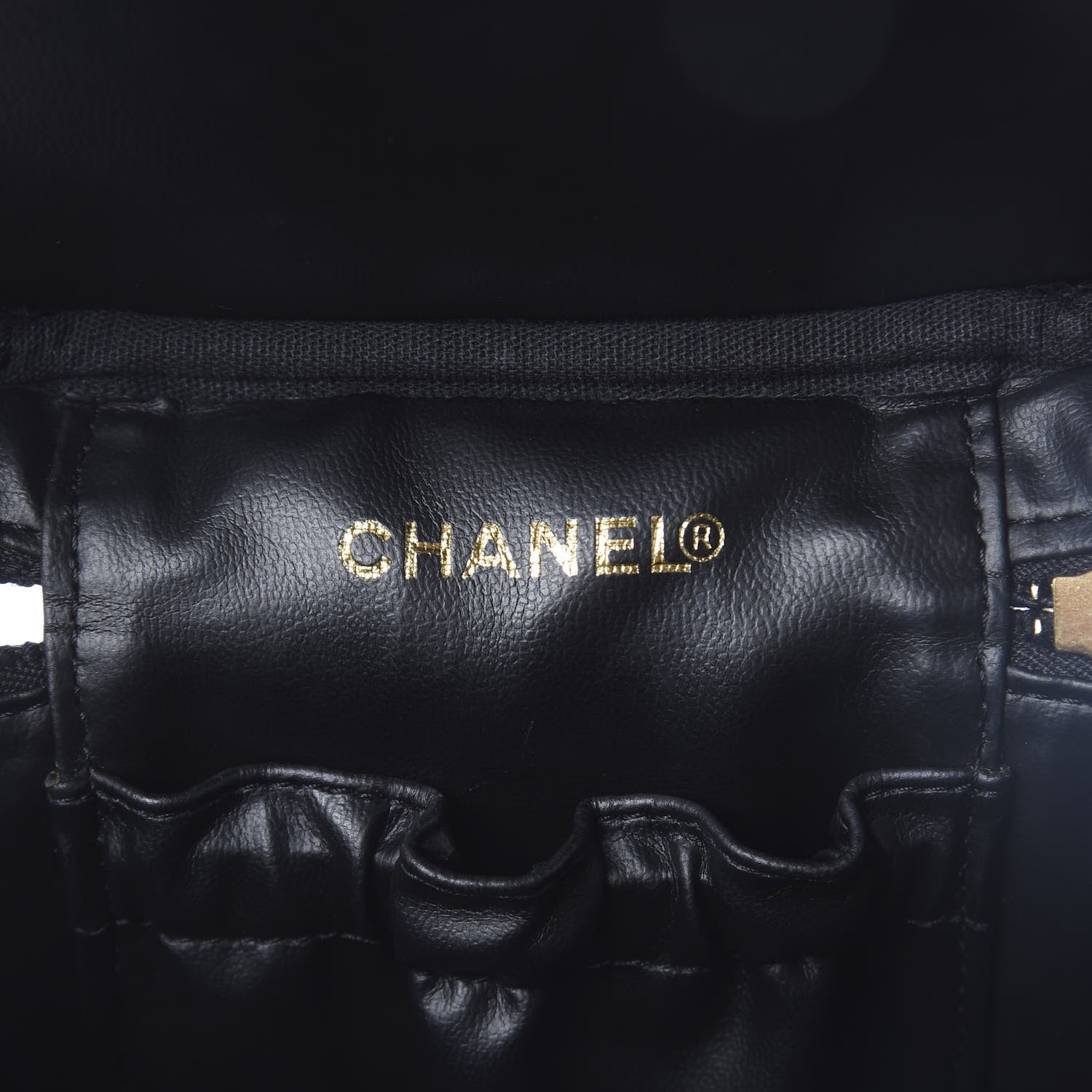 Chanel Caviar Vanity Cosmetic Case Black 6 of 8