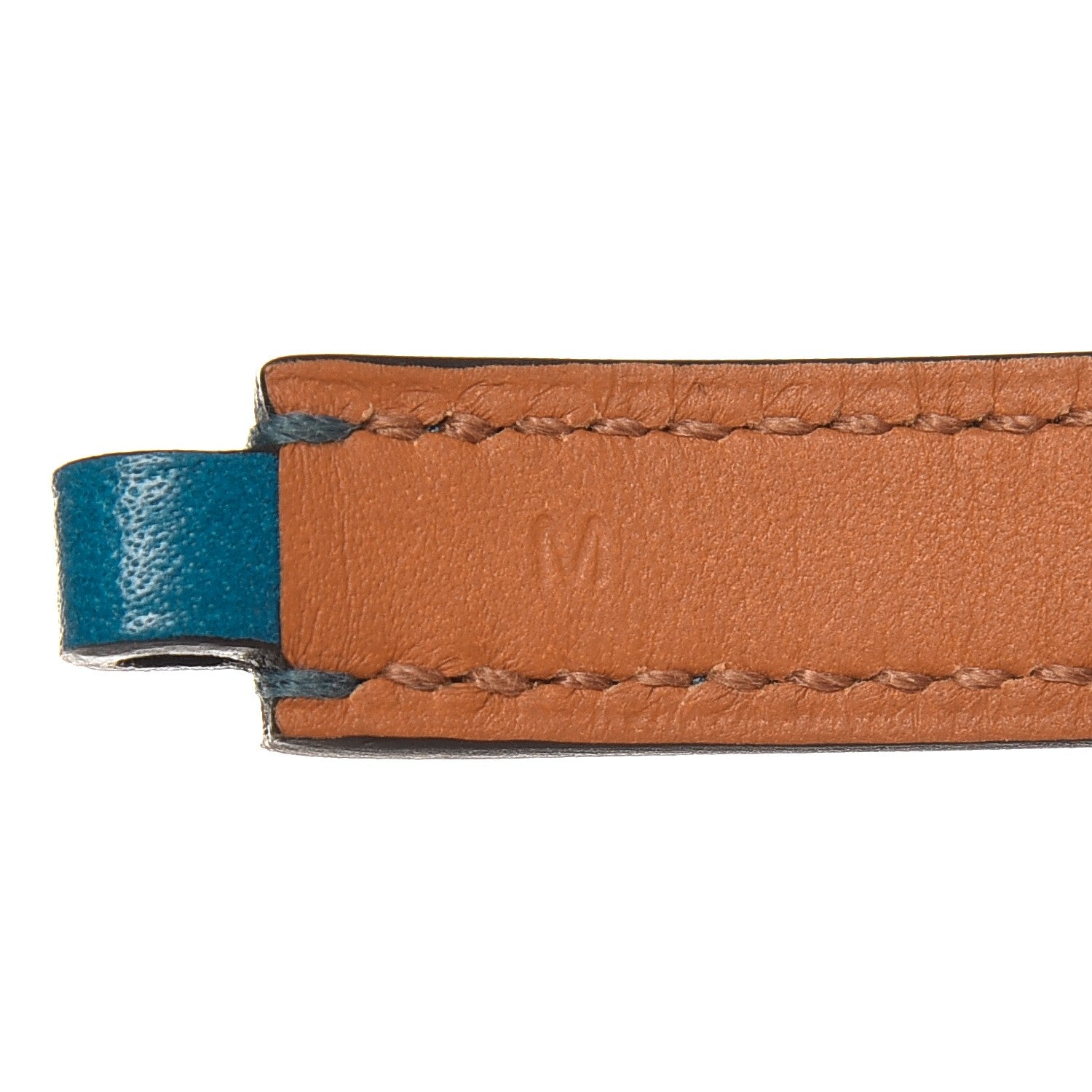 Hermes Tadelakt Rivale Double Tour Bracelet M Bleu Izmir 5 of 5