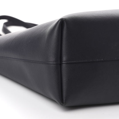 Saint Laurent Calfskin Large Shopping Tote Deep Marine 6 of 20