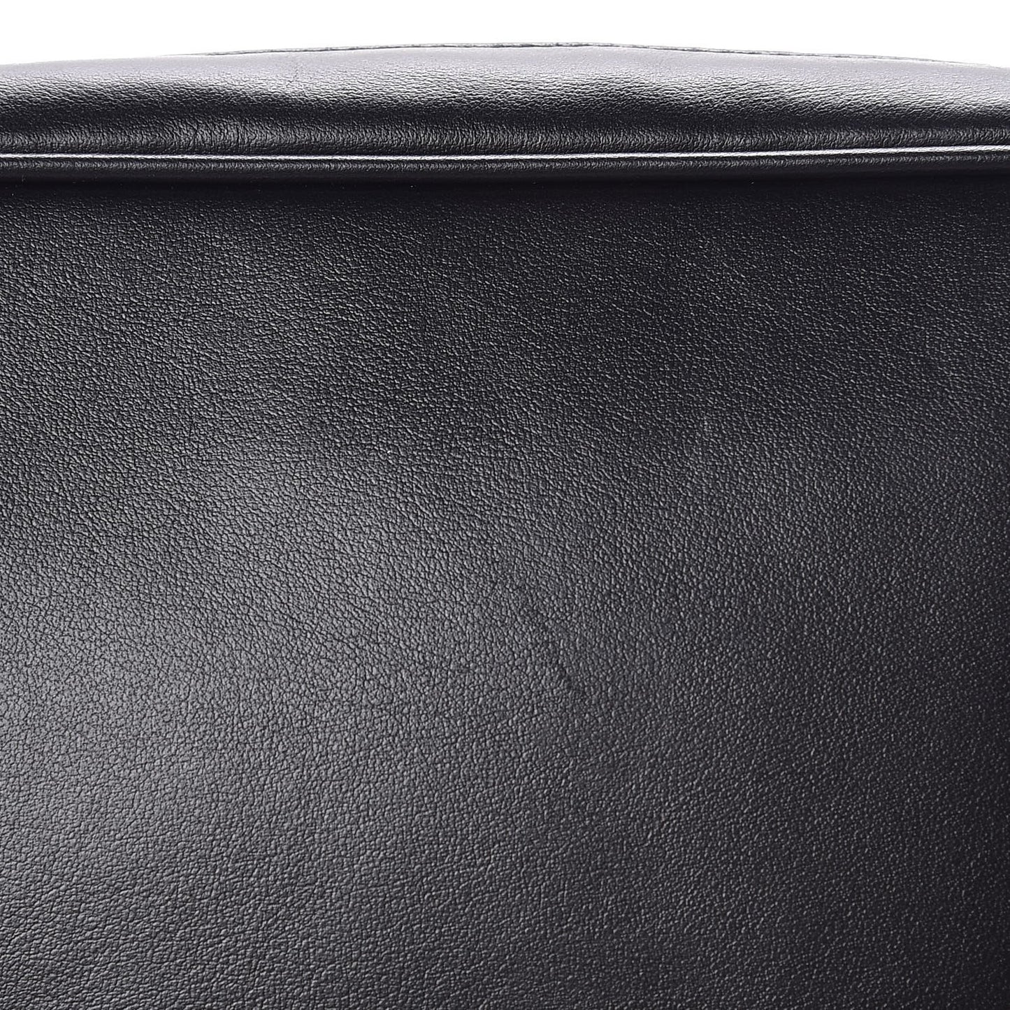 City Calfskin Racing Logo Camera Bag Black Fuxia