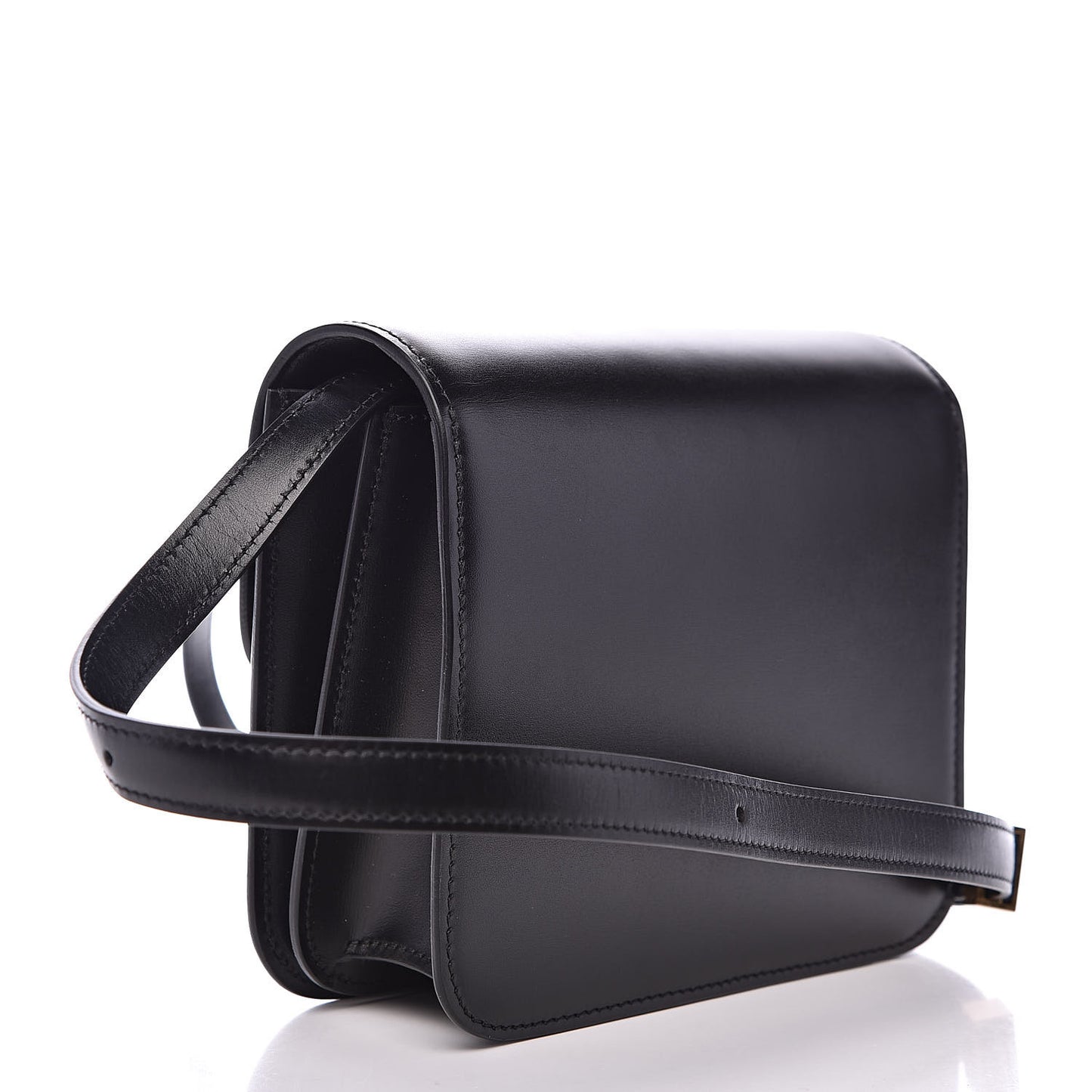 Box Calfskin Teen Classic Box Flap Bag Black