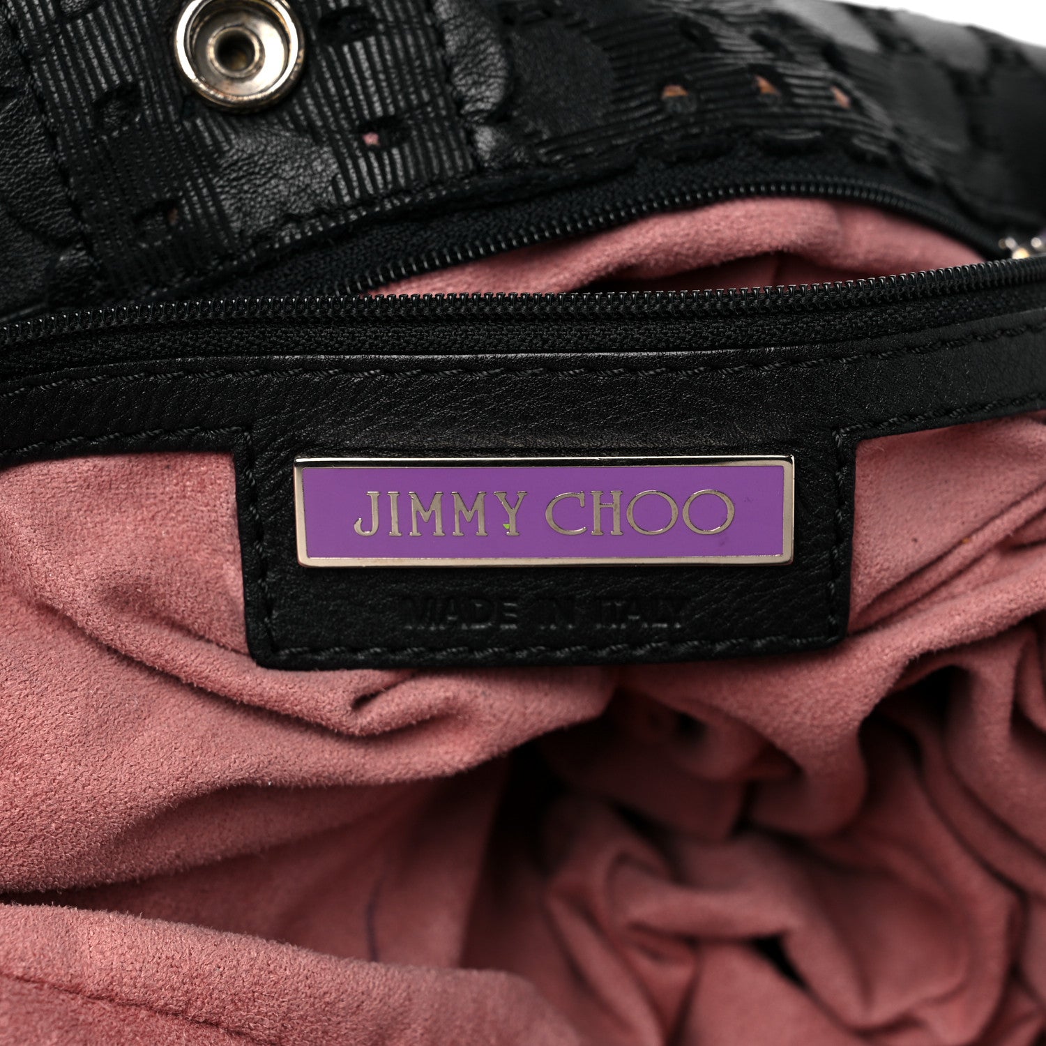 Jimmy Choo Calfskin Laser Cut Black 6 of 15