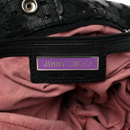 Jimmy Choo Calfskin Laser Cut Black 6 of 15