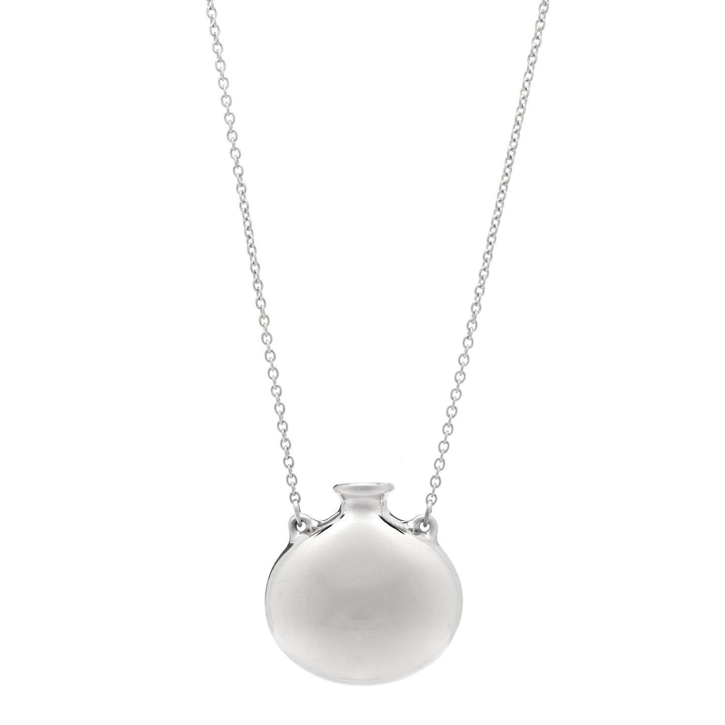 Sterling Silver Elsa Peretti Bottle Pendant Necklace