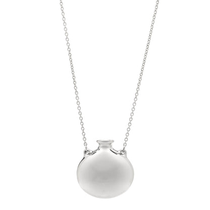 Tiffany Sterling Silver Elsa Peretti Bottle Pendant Necklace 1 of 5