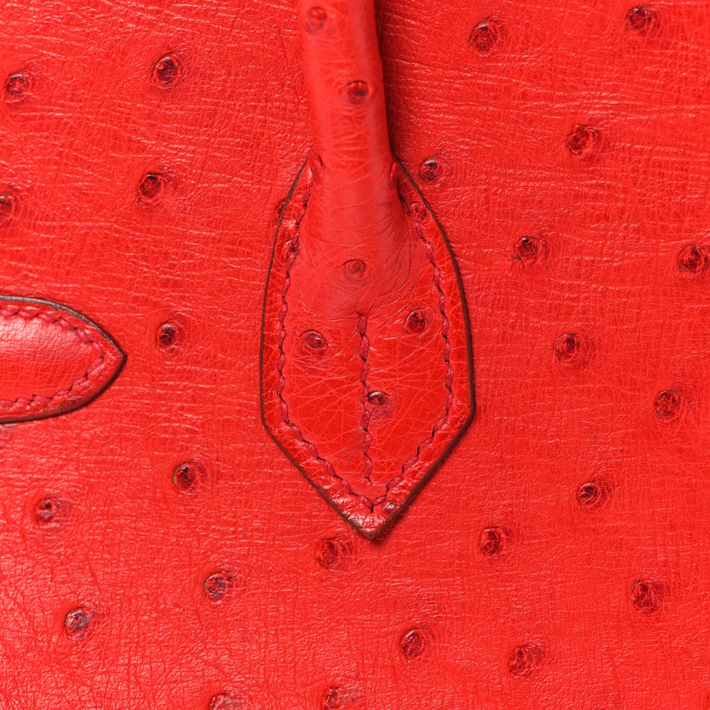 Ostrich Birkin 30 Rouge Vif