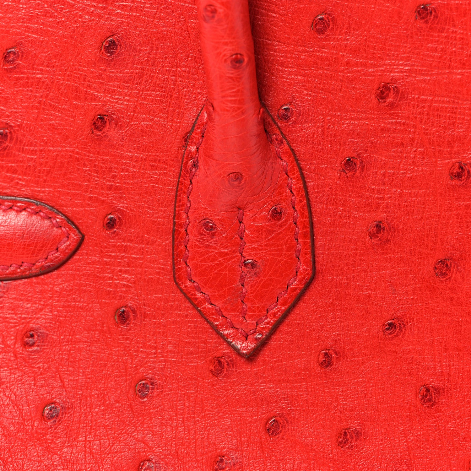 Hermes Ostrich Birkin 30 Rouge Vif 10 of 33