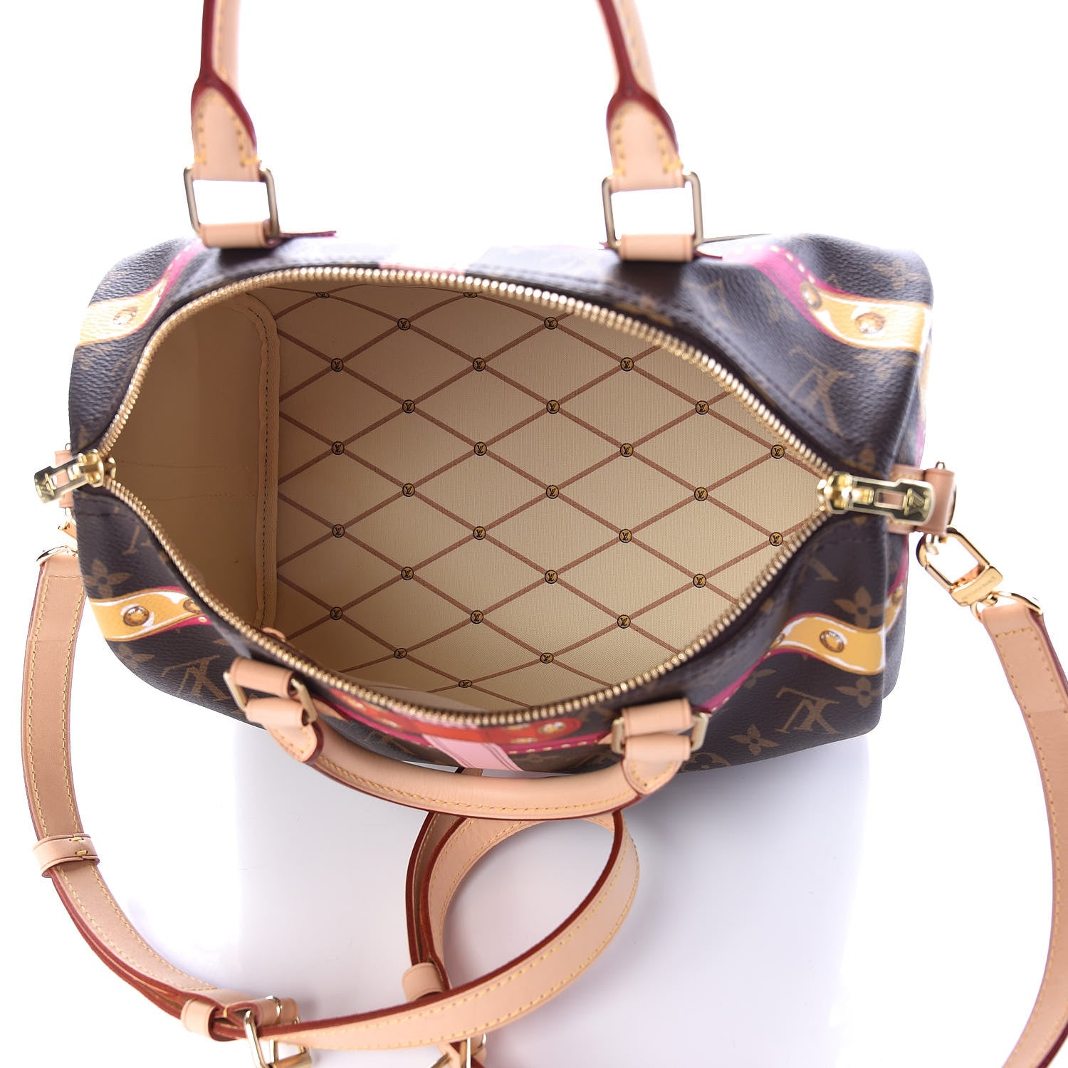 Louis Vuitton Monogram Summer Trunks Speedy Bandouliere 30 5 of 9