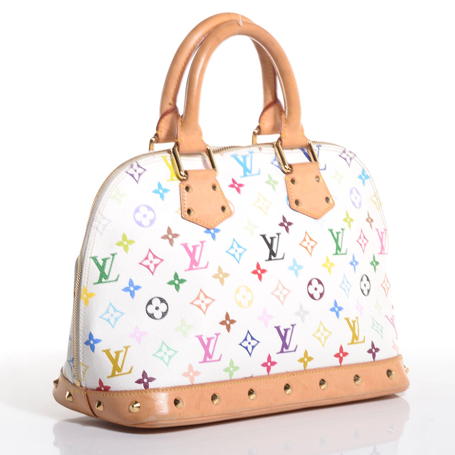Louis Vuitton Monogram Multicolor Alma White 3 of 7