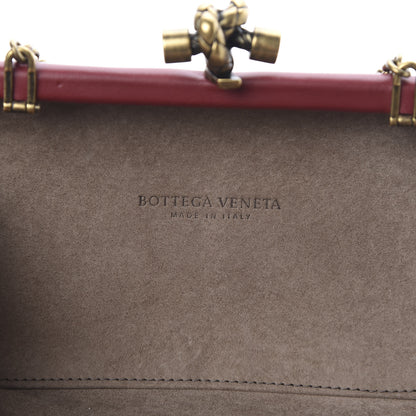 Bottega Veneta Nappa Intrecciato Chain Knot Clutch Bordeaux 6 of 11