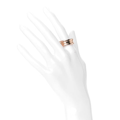 Bulgari 18K Rose Gold B.Zero1 Three-Band Ring 55 7.25 2 of 6