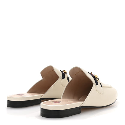 Gucci Malaga Kid Web Womens Princetown Slippers 39.5 Mystic White 5 of 9