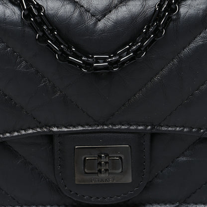 Chanel Aged Calfskin Chevron Quilted Reissue Belt Bag Black 9 of 12