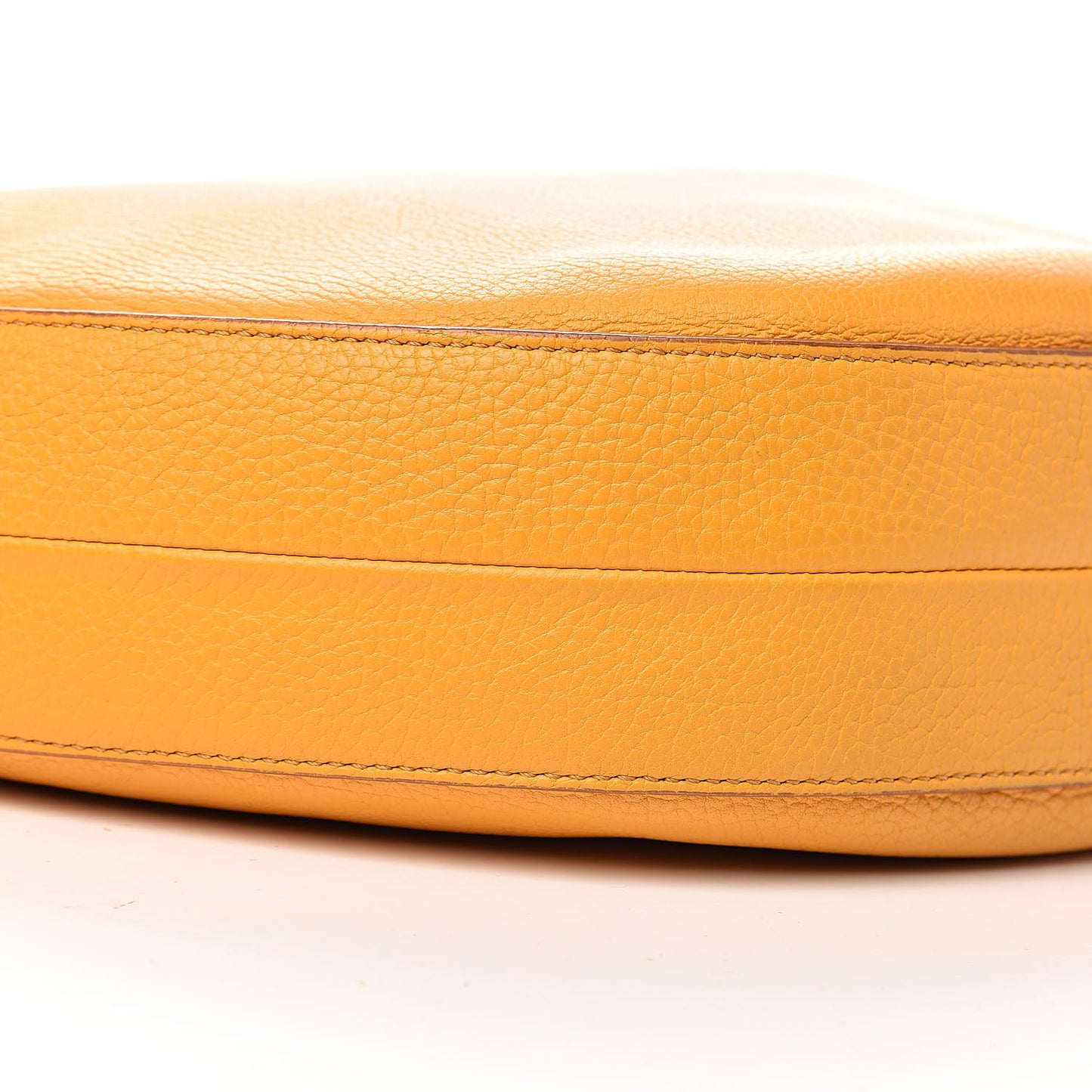Crisped Calfskin Medium Hobo Saffron