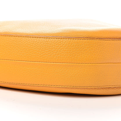 Celine Crisped Calfskin Medium Hobo Saffron 9 of 11
