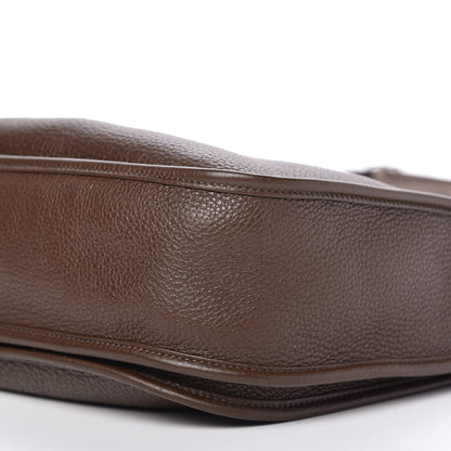 Hermes Taurillon Clemence Evelyne III GM Chocolate 7 of 10