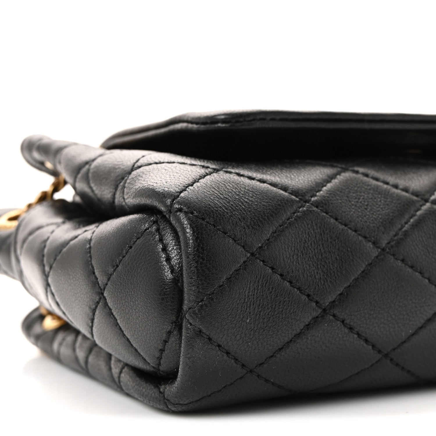Saint Laurent Lambskin Quilted Monogram Mini Nolita Black 8 of 9