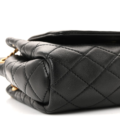 Saint Laurent Lambskin Quilted Monogram Mini Nolita Black 8 of 9