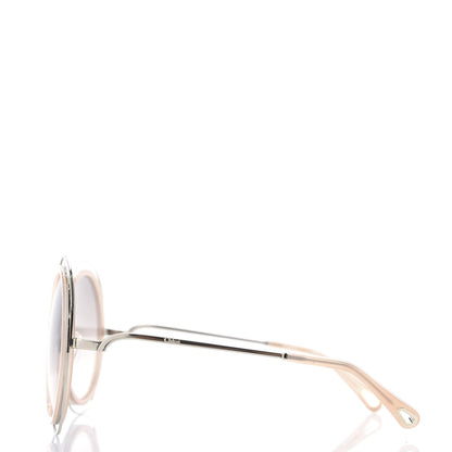 Chloe Oversized Round Carlina Sunglasses CE120S Peach Pink 2 of 8