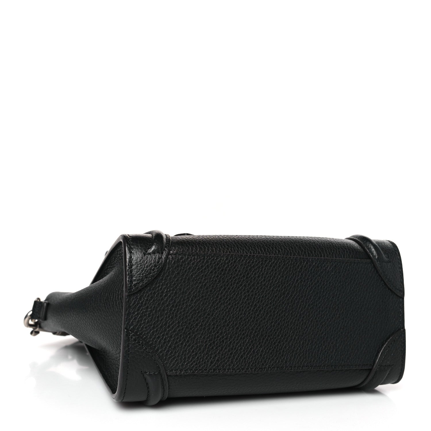 Celine Drummed Calfskin Nano Luggage Black 4 of 9