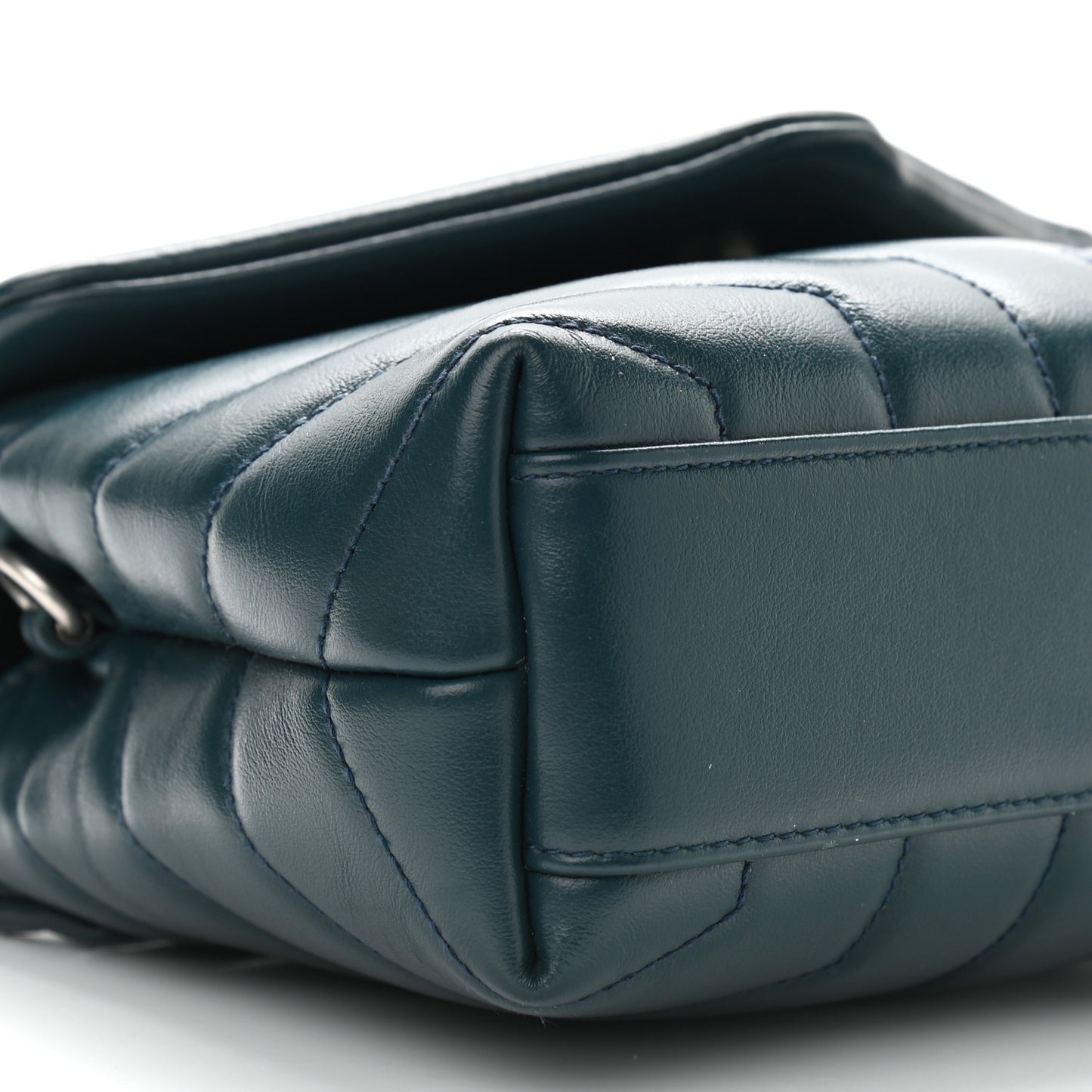 Calfskin Y Quilted Monogram Toy Loulou Satchel Dark Green