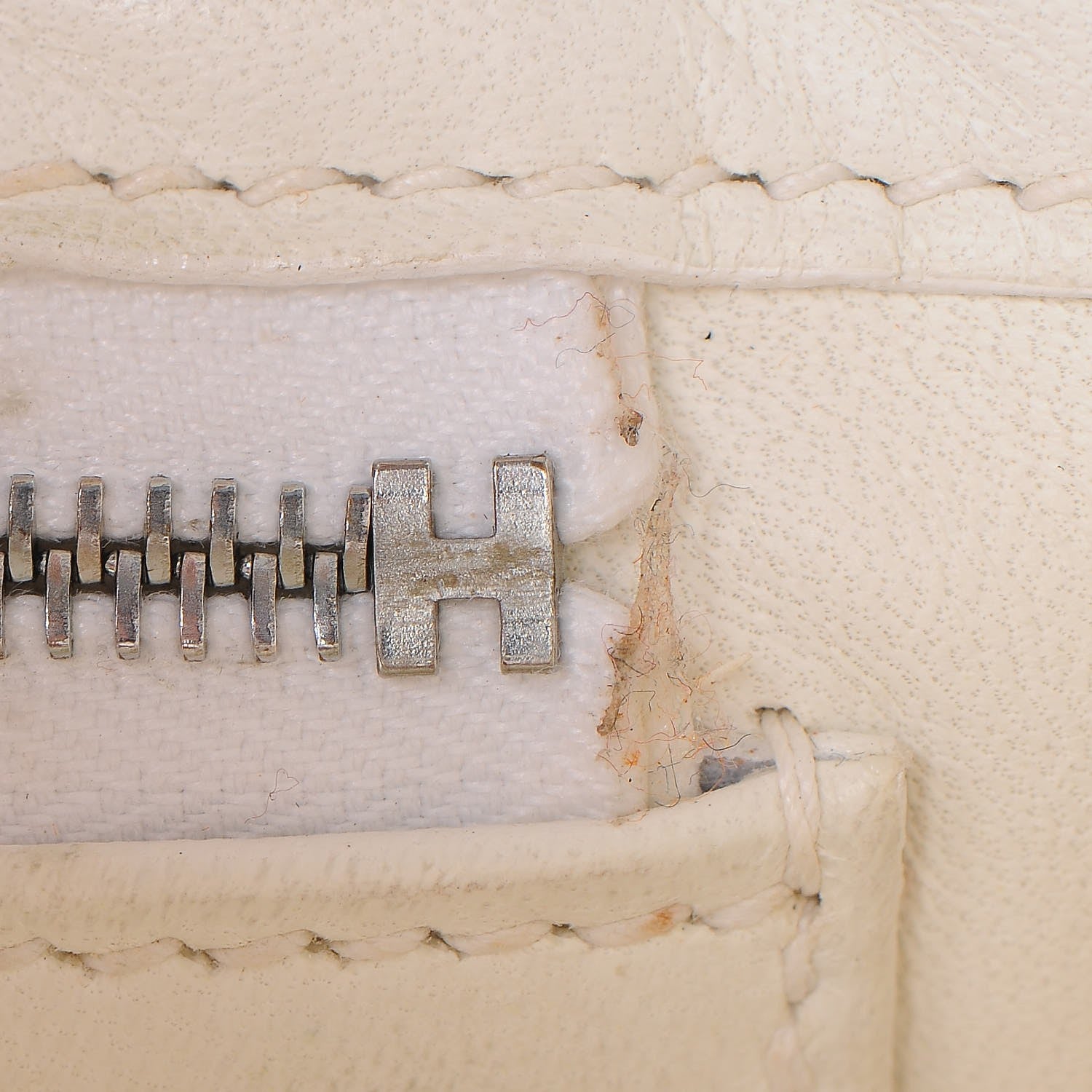 Hermes Toile Taurillon Clemence Birkin 35 White 20 of 41