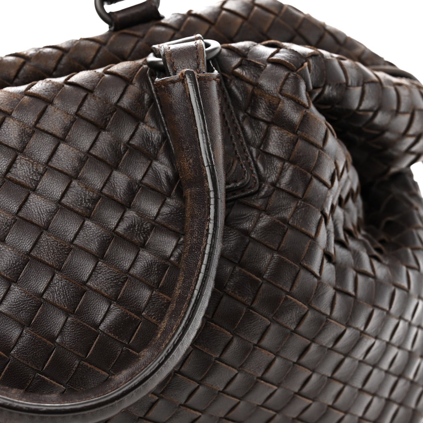 Nappa Intrecciato Maxi Convertible Tote Ebano