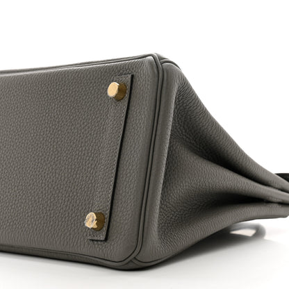 Hermes Togo Birkin 25 Gris Meyer 10 of 10