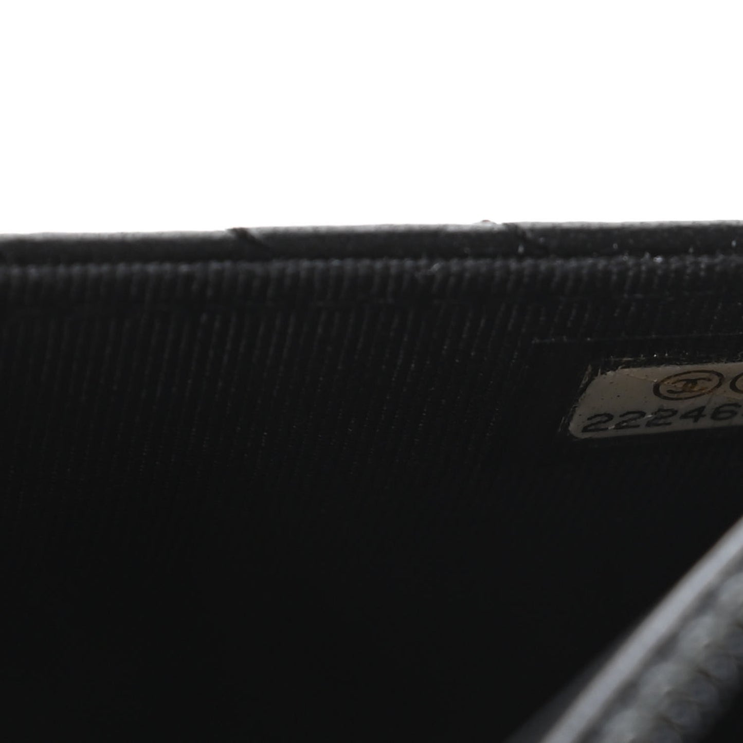 Lambskin Chevron Quilted Wallet On Chain WOC So Black