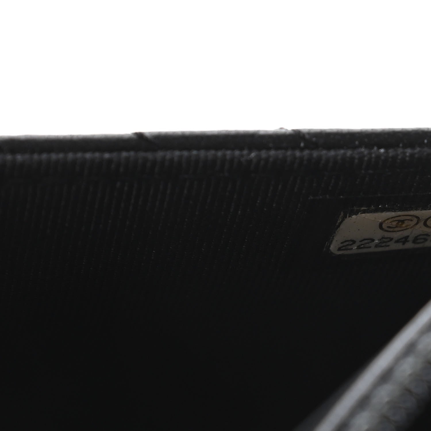 Chanel Lambskin Chevron Quilted Wallet On Chain WOC So Black 10 of 12