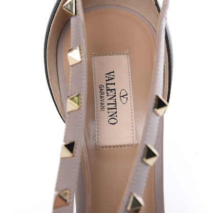 Valentino Garavani Nappa Rockstud Cross Strap D'Orsay 105mm Pumps 40.5 Black Poudre 7 of 9