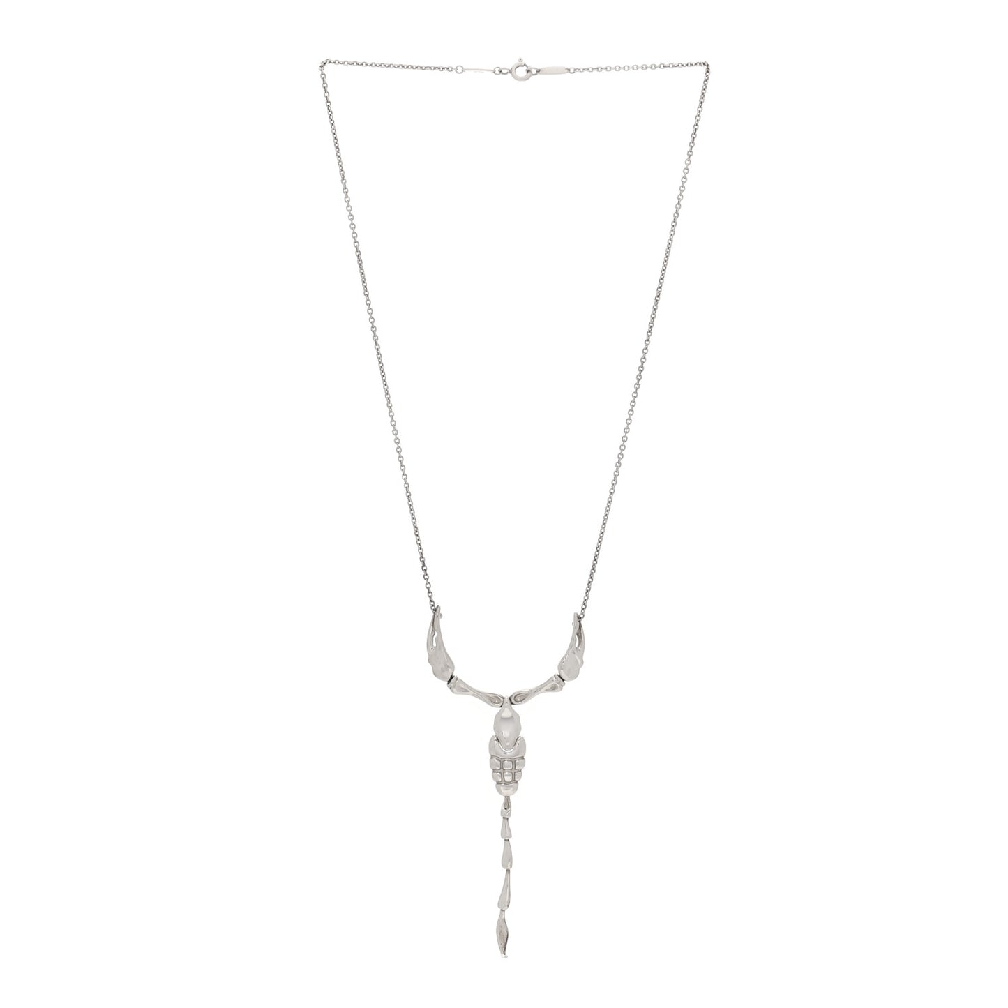 Sterling Silver Elsa Peretti Scorpion Pendant Necklace